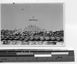 Roof detail of the Maryknoll Seminary in Meixien, China, 1929