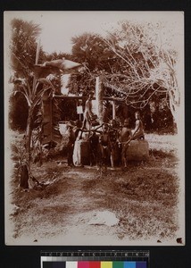 Children bathing at well, Tamil Nadu, India, ca. 1900