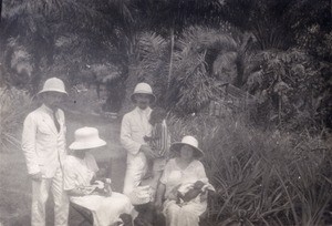 African orphans and missionaries of Yabassi, in Cameroon