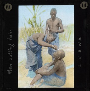 Men Cutting Hair, Lubwa, Zambia, ca.1905-ca.1940