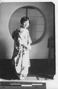 A young lady at the Japanese Mission at Fushun, China