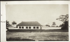 Begoro intermediate school. 3 class rooms, front towards church