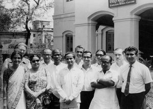 Conference of authors, at Calcutta, India. (To the left: Missionary Inger Krogh Nielsen - NELC