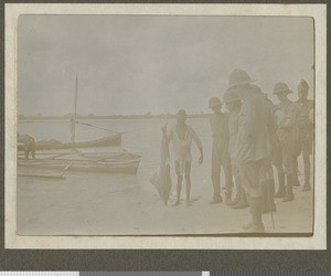 Shark fisherman, Dar es Salaam, Tanzania, July 1917