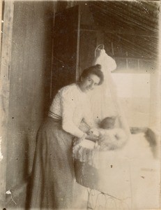 Mrs. Martin and her child, in Madagascar