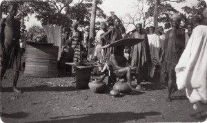 Market of Foumban, in Cameroon