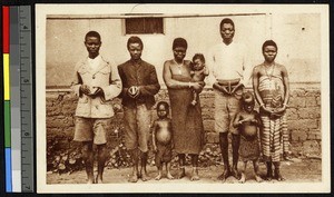 Two Christian families and catechist, Congo, ca.1920-1940