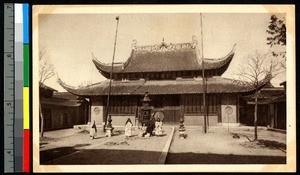 Monastery courtyard, China, ca.1920-1940
