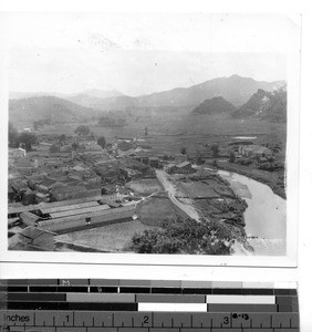 A Chinese market town at Soule, China, 1940