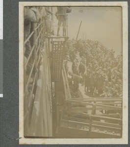 Troops disembarking, Dar es Salaam, Tanzania, July 1917