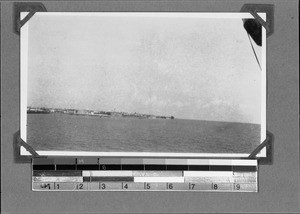 Distant view of Zanzibar, Tanzania, ca. 1929-1930