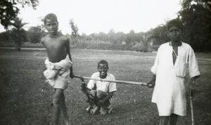 Village boys at play, India, ca. 1925