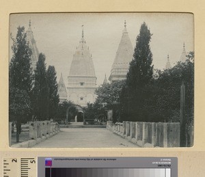 Temples in the city of Jammu, India, ca.1890