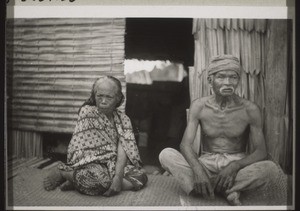 Bapa Djnoe and his wife during our visit to the rice field. (They also belong to the congregation)