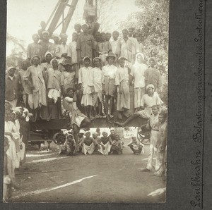 Laufkrahn: Belastungsprobe mit d. Lastrollwagen. Ca. 6000 kg