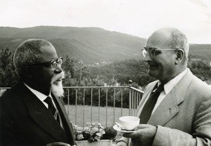 Reverend Paul Jocky and Mirko Mikolasek, in Cameroon