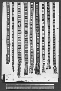 Belts with woven patterns, Chengdu, Sichuan, China, 1934