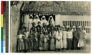 Young female students and teachers, India, ca.1920-1940