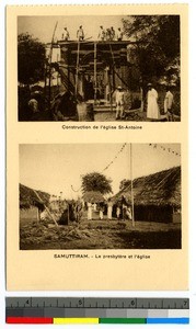 Church of St. Anthony and village buildings, India, ca.1920-1940