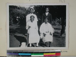 Ramanoela and his wife together with another couple, Morombe, Madagascar