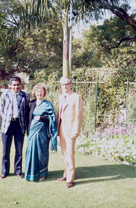 Lahore, India, 1975. The DMS Mission Secretary, Jørgen Nørgaard Pedersen interviewing the new d