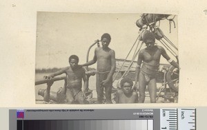 Four young men, Vanuatu, ca.1890