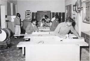 Vatovory's workshop in Ambositra, Madagascar