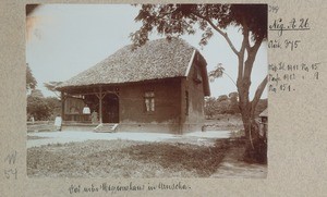 The new mission house in Arusha, Arusha, Tanzania, ca.1910-1911