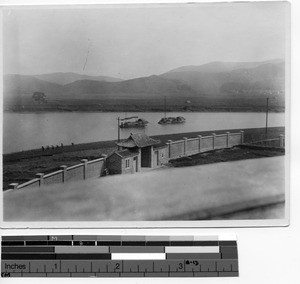 The front wall and gate at Beijie, China, 1926