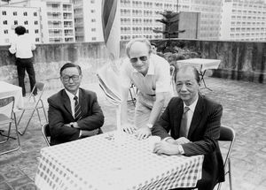 Jørgen Nørgaard Pedersen, DMS, and the President of TLC, Rev. Stanley Tung (left), and Head of