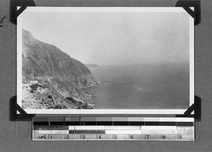 Rocks and the ocean, Cape Town, South Africa, 1930