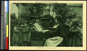 Singing lesson, China, ca.1920-1940