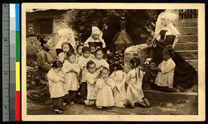 Little ones learn to pray, China, ca.1920-1940