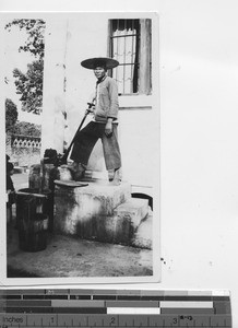 A water carrier at Luoding, China, 1937