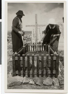 Women at Heinz Rhode's grave, Debre Birhan, Ethiopia, 1938