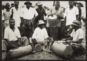 The drums of the secret society in Nyasoso