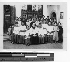 Fr. Maurice Ahern and Soule altar boys group at Soule, China, 1929