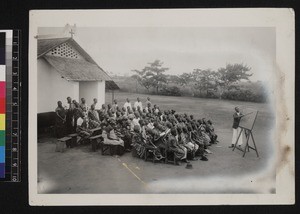 Children in music class, Ghana, 1926