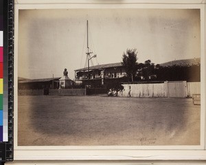 View of official, possibly government building, Egypt, ca. 1870