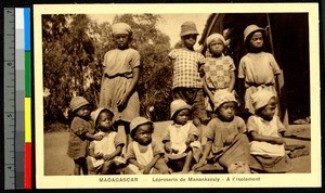 Children at the leprosarium, Madagascar, 1920-1940