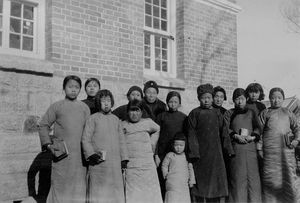 Baptized women in Siuyen, Christmas 1938