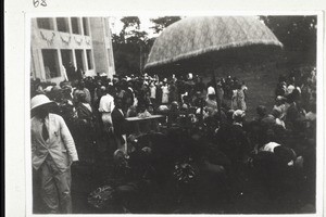 Crowds assembled for the opening of the new Seminary, 20th October