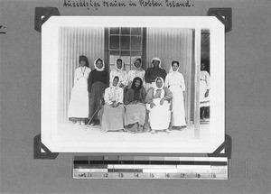 Group of leprous women, Robben Island, South Africa