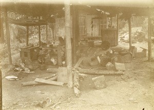 Kitchen of the boys in Lambarene, Gabon