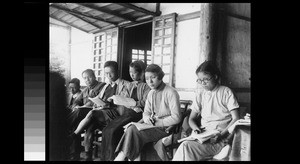 Students at the Omei Seminars, Chengdu, Sichuan, China, 1940