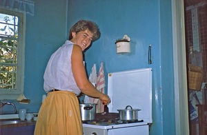 Health work in Tanzania. DMS Volunteer at Izimbya Clinic, Tove Ellerbek, August 1985-86. (Tove