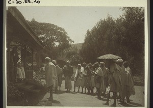 People coming to signify their wish to become christians