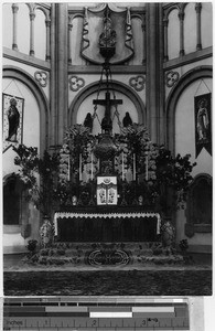 Main altar in Urakami Church, Nagasaki, Japan, ca. 1920-1940