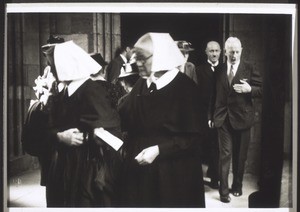 Outside the church, mission festival, 1942