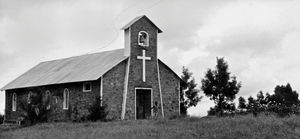 Church in Tanganyika (from 1964 Tanzania). (Used in: Dansk Missionsblad no. 12 (1966) & no. 19